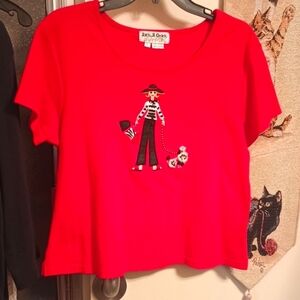 Red Woman Shirt By Jack B.Quick Size L